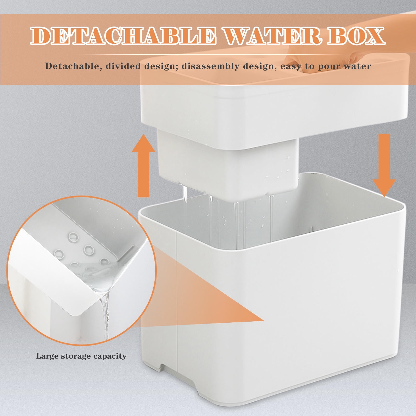 OFFIGAM White Umbrella Holder Rack Easy to Install Nordic Style Storage Organizer for Home Entryway and Office