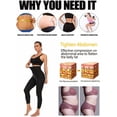 thumbnail image 2 of Pantalones deportivos para mujer, pantalones cortos deportivos negros de cintura alta para acelerar la sudoración, levantar los glúteos, conseguir un vientre plano, anticelulítico, para, 2 of 5
