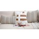 thumbnail image 4 of Stripe PU Leather Square Decorative Throw Pillow Covers Luxury Weave Pattern, 4 of 5