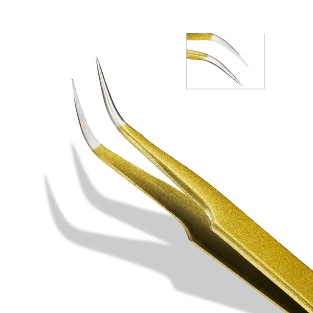 Pinzas de extensión de pestañas, Pinzas profesionales de acero inoxidable Pinzas de pestañas postizas Herramienta de extensión de pestañas Artesanía excepcional