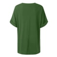 thumbnail image 4 of Herrnalise Women's Classic-Fit 100% Cotton Short-Sleeve V-Neck T-Shirt, 4 of 4