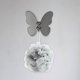 thumbnail image 2 of Gancho decorativo con forma de mariposa, de latón, resistente y minimalista, para guardar ropa. Gris, 2 of 8
