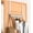 Glossy White, variant on Over The Door Hooks Hanger with Extended Arms, Fit 1 3/8" Door, F7U, Towel Rack Organizer Holder - Black