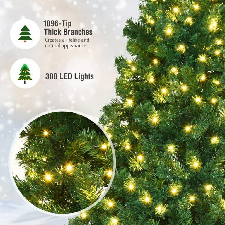 7ft thick cheap christmas tree