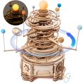 thumbnail image 1 of Rompecabezas de madera 3D ROKR 316 piezas Orrery Solar System Kit artesanías regalo para adultos adolescentes, 1 of 2