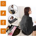 thumbnail image 4 of DAWANGGI Warehouse Clearance Luxury Bed Blanket Anti-Static Soft Blanket Shawl Knee Warmer Electric Blanket Removable Washable 5V Electric Blanket Plush for Bed Sofa Couch Camping and Travel, 4 of 5