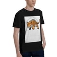 thumbnail image 2 of Men Stay True Stay Wild Tiger T-Shirt Premium 100% Cotton Short Sleeve T Shirt Tee Crew Neck Casual Tshirt Tee,Black,5XL, 2 of 6