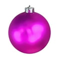 thumbnail image 2 of HCBY 1PcS hatterproof Christmas Plastic Ball, Matte Finish Christmas Ornament UV Resistant for Outdoor Xmas Tree Decor Gift idea(Hot Pink,4.72"), 2 of 5