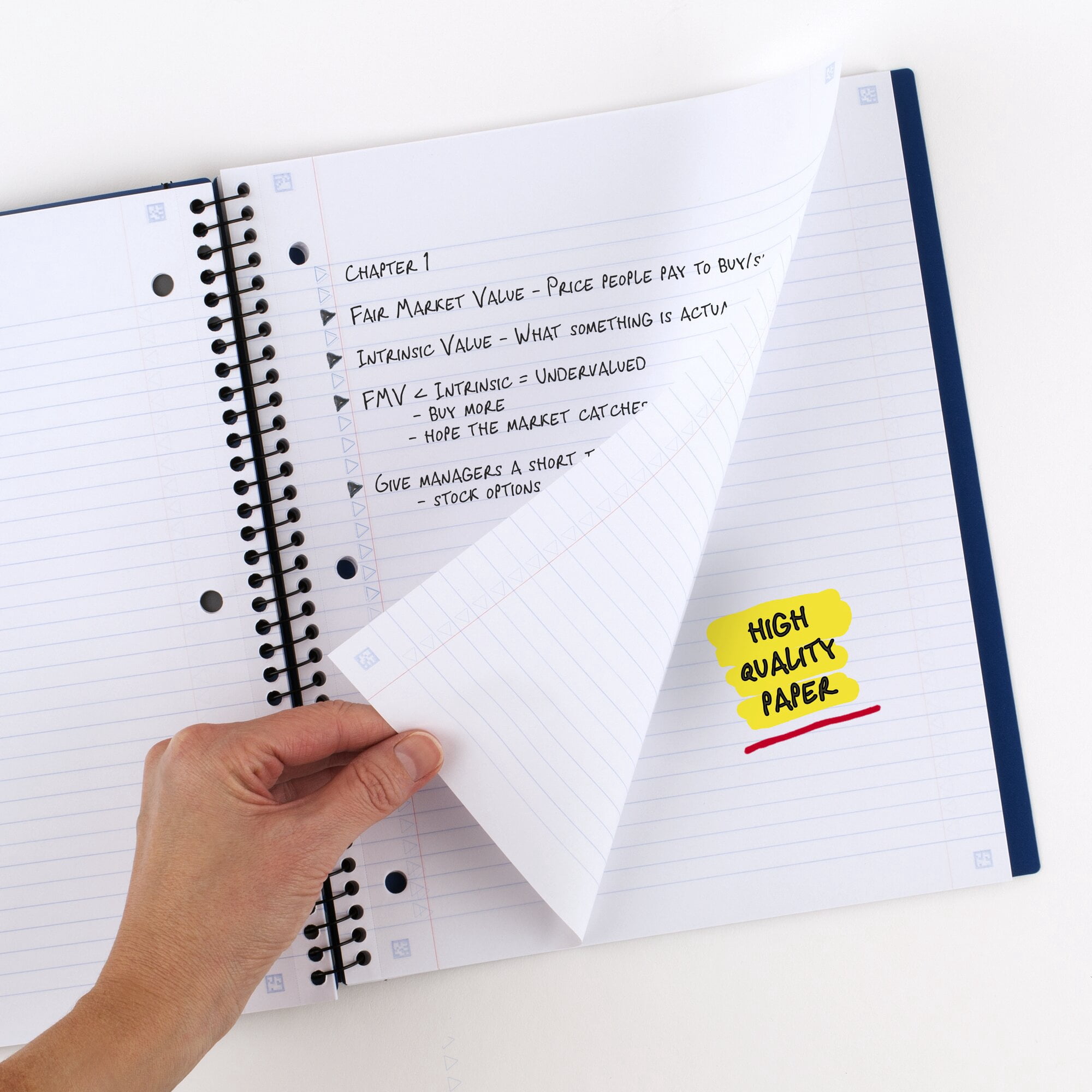 Five Star Advance Notebook, 1 Subject, College Ruled, Assorted Colors (11133)