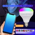 thumbnail image 4 of Bluetooth Speaker Light Bulb,Bluetooth Music Bulb Plastic Wireless Smart Light Bulb Bluetooth Music Bulb Quality You Can Trust, 4 of 6