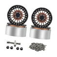 thumbnail image 4 of TISHITA 4 Pcs Jantes de Roue de Crawler RC 1/10 Pcs de Rechange Alliage d'Aluminium pour SCX10 H8H Bronze, 4 of 8