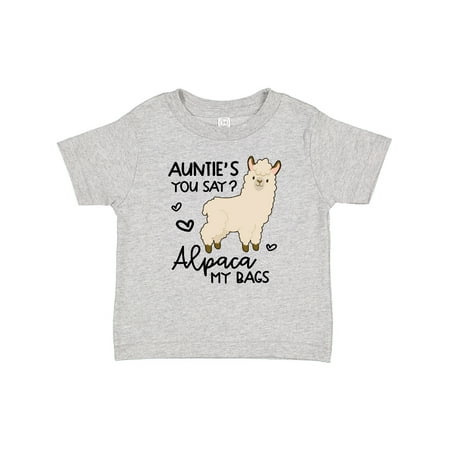 

Inktastic Auntie s You Say Alpaca My Bags Gift Baby Boy or Baby Girl T-Shirt