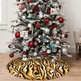 thumbnail image 4 of KLL 48" Christmas Tree Skirt Zebra Xmas Tree Skirts Mat for New Year Xmas Holiday Party Indoor Outdoor Home Decoration, 4 of 5