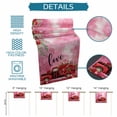 thumbnail image 6 of Valentine's Day Table Runner - 70 Inch Long Red Plaid Truck Love Roses Leaves Pink Cotton and Linen Blended Dress Scarves Farmhouse Table Runner for Kitchen Dining, Coffee Table, 13" x 70", 6 of 8
