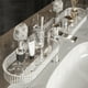 thumbnail image 1 of Estante de pared para grifo | Organizador de baño con ventosa | Estante de almacenamiento para espejos sin agujeros | Resistente para cosméticos y artículos de tocador | 1 pieza, transparente o gris, 1 of 9