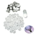thumbnail image 2 of Button Making Supplies, Pin Back Button Parts 100 Sets Plastic Base  For DIY 44mm / 1.73in,50mm / 1.97in, 2 of 8