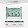 thumbnail image 4 of Picia Travel1 Pattern Plush Pillow Case – Soft and Cozy Cushion Cover, Hypoallergenic Throw Pillow Case for Home Decor-14"x20", 4 of 6
