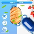 thumbnail image 4 of 2.5qt Enameled Cast Iron Dutch Oven For Sourdough Bread Baking  Safe Pot With Lid Non-stick Blue, 4 of 8