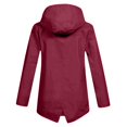 thumbnail image 5 of Rain Jackets Womens Lightweight Long Raincoat Hooded Waterproof Outdoor Travel Hiking Windbreaker Trench Coats, 5 of 7