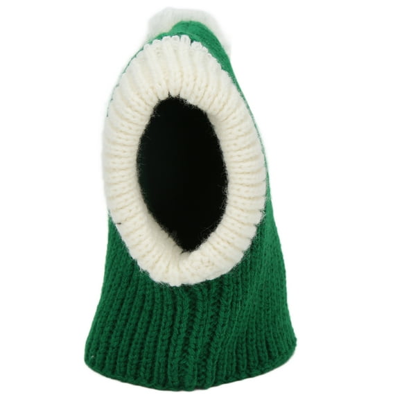 Gorro de invierno para perro, rojo, para Navidad, cálido, de punto, para perros pequeños y medianos, cachorros y gatos, verde, talla M