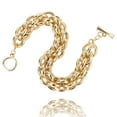 thumbnail image 5 of Vintage Havana Evelyn Chunky Link Bracelet 18K Gold-plated For Women, 5 of 5