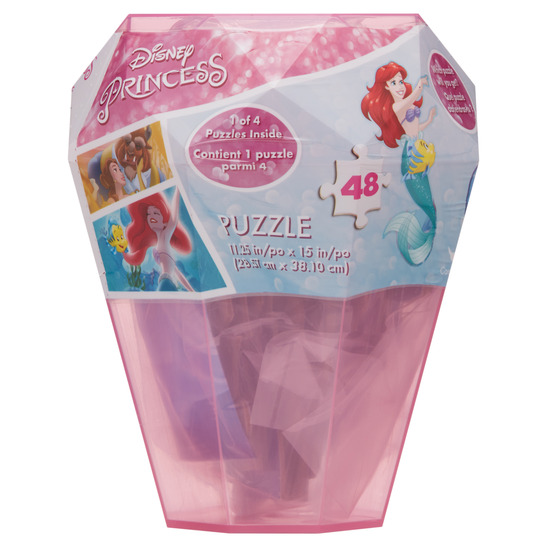 Disney Princess 48-Piece Surprise Puzzle in Plastic Gem