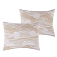 thumbnail image 5 of Greenland Home Coastal Paradise Jacquard Woven Decorative Pillow Sham, Dover Natural, King, 5 of 7