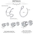 thumbnail image 2 of Briana Williams Stainless Steel Faux Fake Nose Ring Set with Piercing Jewelry, 12 Pack, 2 of 6