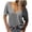 Gray, variant on Tqcoqu Women's Fashion Deep V-Neck Short Sleeve Tops Solid Casual Loose Basic T Shirt,Black,Women's S-XXL