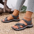thumbnail image 5 of Dakaela Womens Hiking Sport Sandals Beach Vacation Camping Orthopedic Casual Walking Shoes with Adjustable Straps and Arch Support Size 7.5, 5 of 8