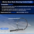 thumbnail image 2 of Unique Bargains 12 Ft No.SSC13412/SSC 134 12 Cable de Control de Dirección de Barco Marino de Rack Negro 1 Pc, 2 of 7