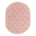 thumbnail image 3 of Unique Loom Trellis Shag Collection Area Rug - Ruby (7' 10" x 10' Oval Light Pink/Ivory), 3 of 12