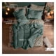 thumbnail image 2 of Set Edredón Queen Size con Funda De Almohada y Sábanas 7 Pzas Real Textil Oliva - Militar, 2 of 8