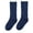 Navy Blue, variant on comerut Kids Girl Boy Solid Color Stretchy Soft Warm Breathable Middle Tube Crew Socks