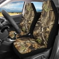 thumbnail image 2 of XYZCANDO Front Seat Cover Tree Camo 2 pcs Car Front Seat Covers Elastic Auto SUV Van Waterproof Easy Install Car Seat Cover, 2 of 10