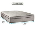 thumbnail image 2 of DS USA Fifth Ave Plush Extra Soft Foam Encased Eurotop Pillow Top Mattress Only (Twin 39"x75"x13") Sleep System with Enhanced Cushion Support, Long Lasting Comfort, 2 of 5