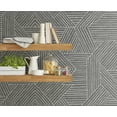 thumbnail image 4 of Stacy Garcia Home Pewter Etched Geometric Peel and Stick Wallpaper, 4 of 9