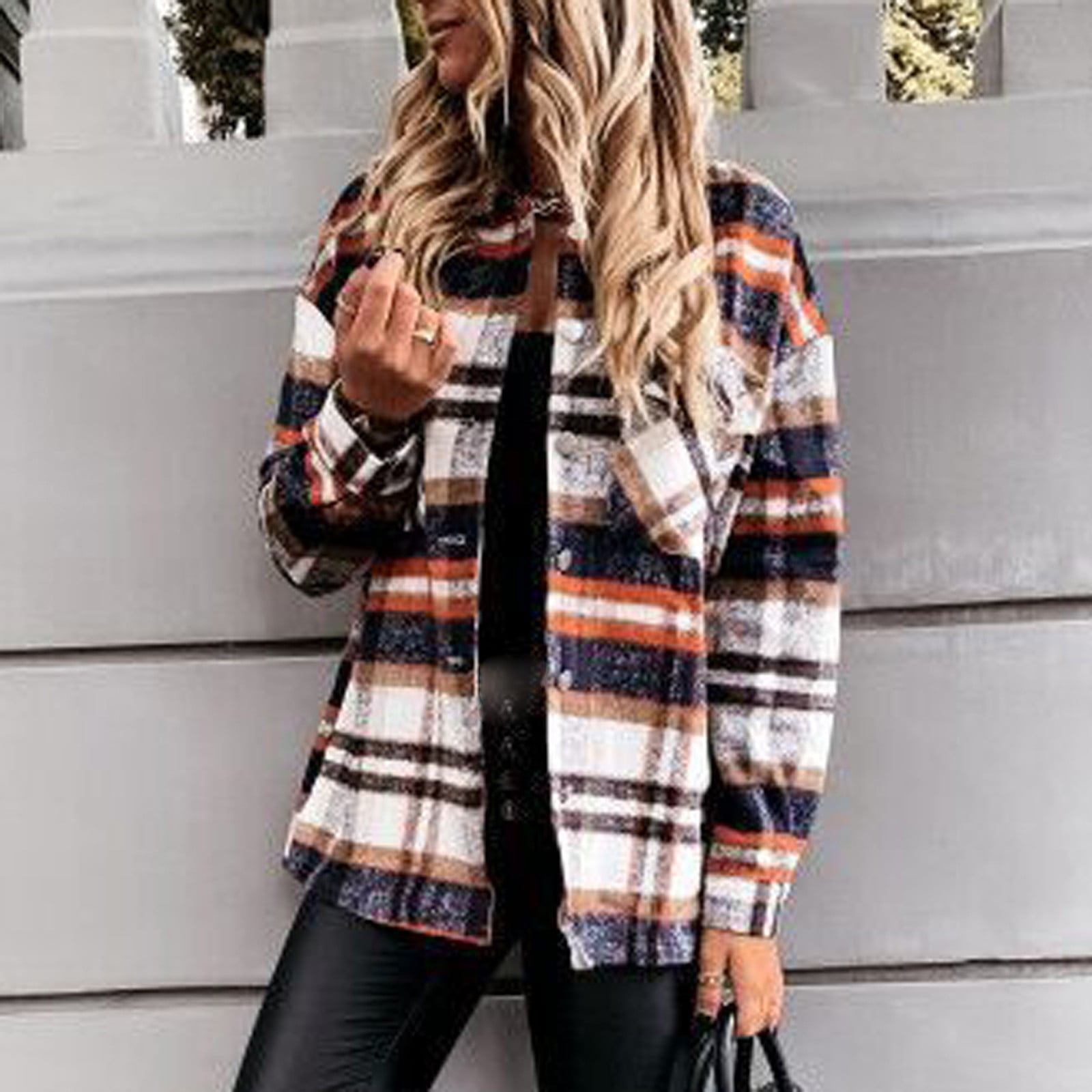 Plaid Jacket for Women Summer Wear Casual Style Breathable Coat Half Sleeve Blazer Breathable Tops Outwear