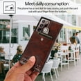 thumbnail image 4 of Galaxy Note 20 Ultra PU Leather Wallet Case,Necklace Crossbody Lanyard Case Cover with Card Holder Adjustable Detachable Anti-Lost Neck Strap Case for Samsung Galaxy Note 20 Ultra,Brown, 4 of 14