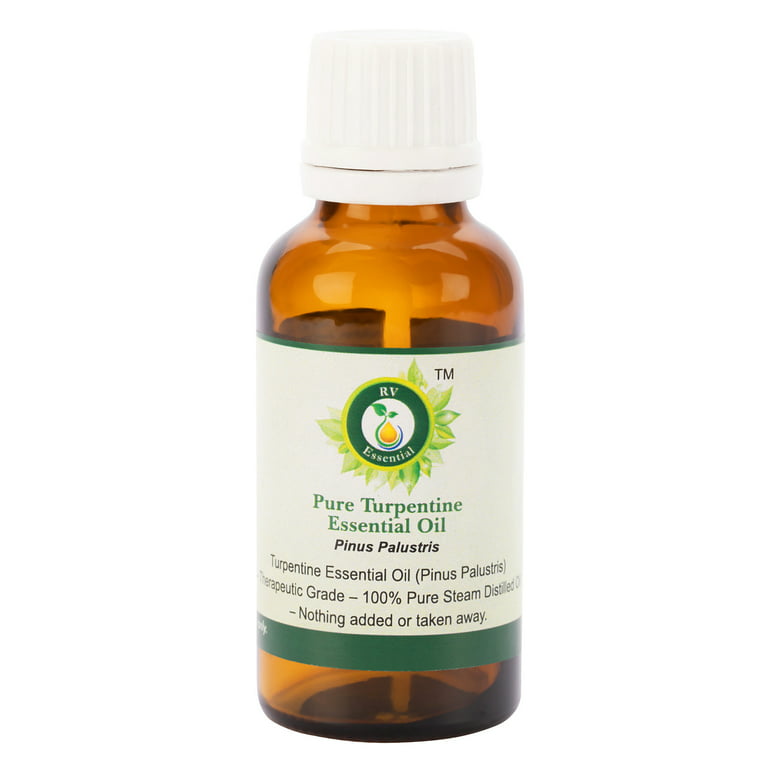 Turpentine Essential Oil Pinus Palustris For Painting Turpentine Oil For  Pain Relief Pure Natural Steam Distilled 10ml 0.338oz By R V Essential