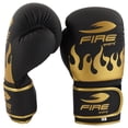 thumbnail image 1 of Par de Guantes de Boxeo Fire Sports PVC Línea Fire One Dorado Negro, 1 of 3