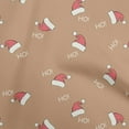 thumbnail image 1 of oneOone Cotton Poplin Twill Brown Fabric Christmas Hats Sewing Craft Projects Fabric Prints By Yard 56 Inch Wide, 1 of 4