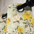 thumbnail image 3 of Ambesonne Vintage Grommet Curtain, Narcissus Wildflowers, 50" x 84", Yellow Cream Pale Green, 3 of 6