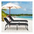 thumbnail image 5 of Folding Lounge Chair, 4 Position Adjustable Chaise with Footrest - Outdoor Patio Recliner for Beach, Camping, Sunbathing, 5 of 9