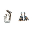 thumbnail image 1 of Figura de , adorno animal, estatua de delfín de cerámica, escultura de resina, coleccionable, ideal para regalar, decoración del hogar, escrit, 1 of 8