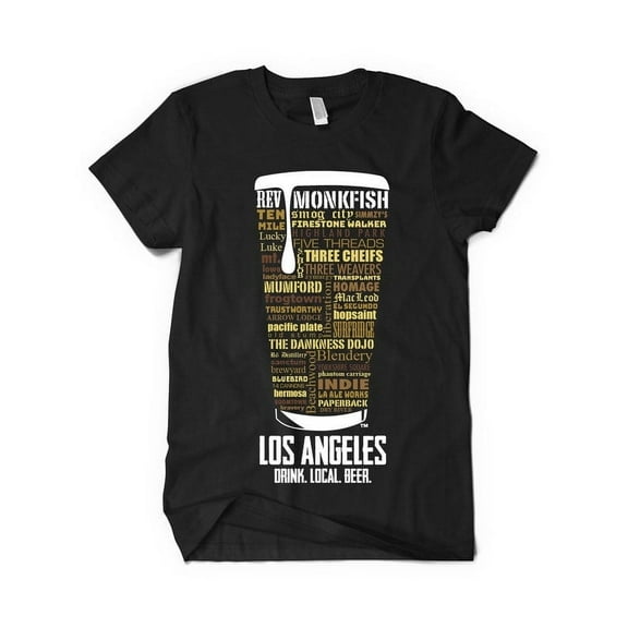 CALIFORNIA Craft Beer T-Shirt, Beer Lover Tee, Brewery Shirt, Black Beer Gift T-Shirt, Small