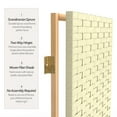 thumbnail image 4 of Red Lantern 4 ft. Short Woven Fiber Folding Screen - Cream - 4 Panel, 4 of 6