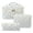 Blue, variant on Floral pattern quilted cosmetic bag set, 3-pack travel cosmetic bags, portable zippered cosmetic storage bags, suitable for skin care products, lotions, face creams, lip balms, eyeliners, makeup tool