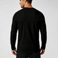 thumbnail image 6 of NMRSBDP Men's Basic Crew Neck T-Shirt Lightweight Long Sleeve Everyday Shirts for Men Soft Cotton Base Layer Tops Casual Solid Color Undershirts, 6 of 7