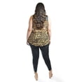 thumbnail image 3 of Blusa animal print con vinipiel Roman Fashion Tallas Extras 212 (Animal print) cafe 42, 3 of 5